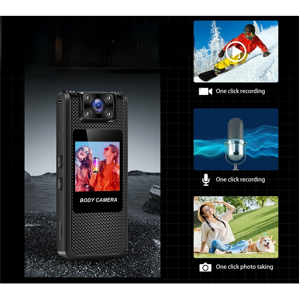 M11-A 4K akčná kamera s otočným objektívom a nočným videním