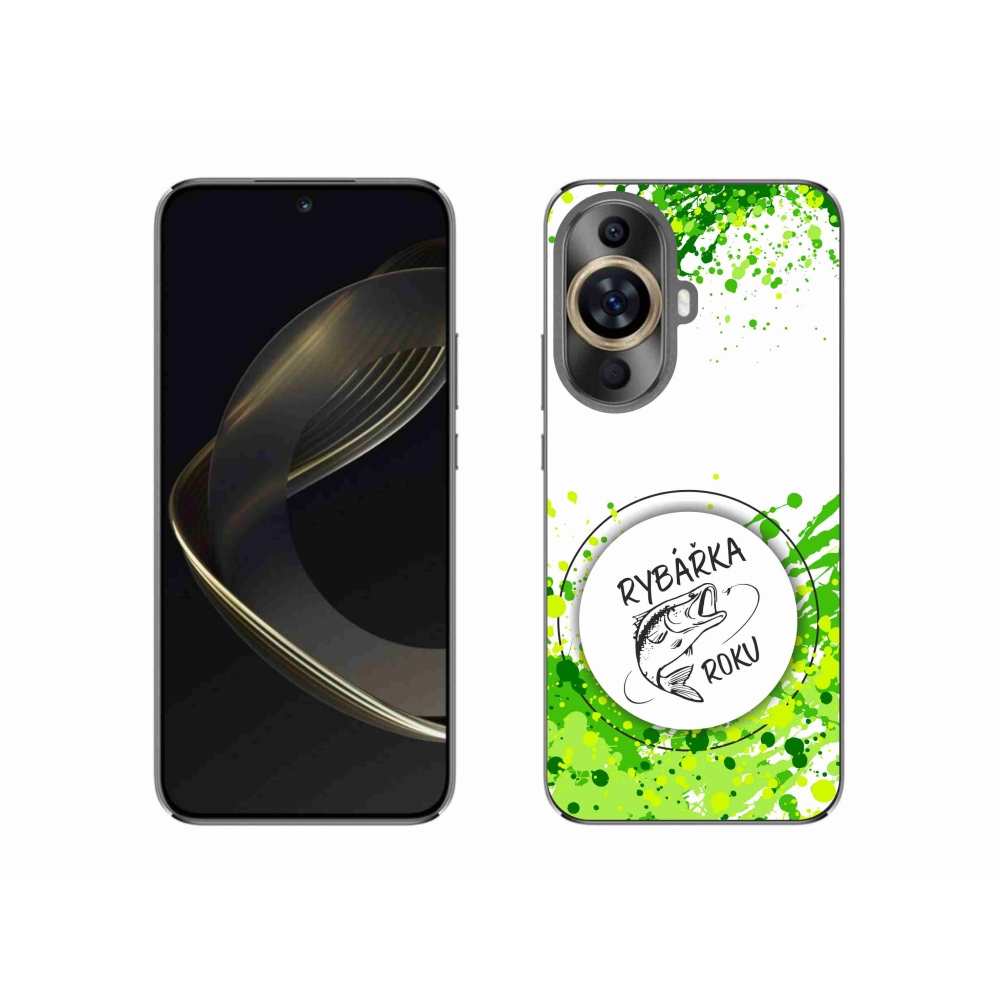 Gélový kryt mmCase na Huawei Nova 11 - rybárka roku biele pozadie