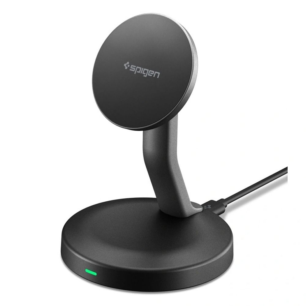 Spigen EF151MS magnetická bezdrôtová nabíjačka MagSafe 15W - čierna