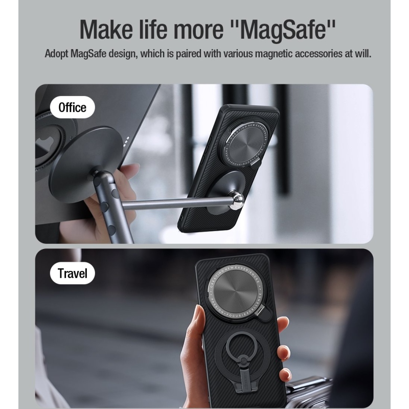Nillkin CamShield Prop Magnetic Zadný Kryt pre Xiaomi 15 Ultra Black
