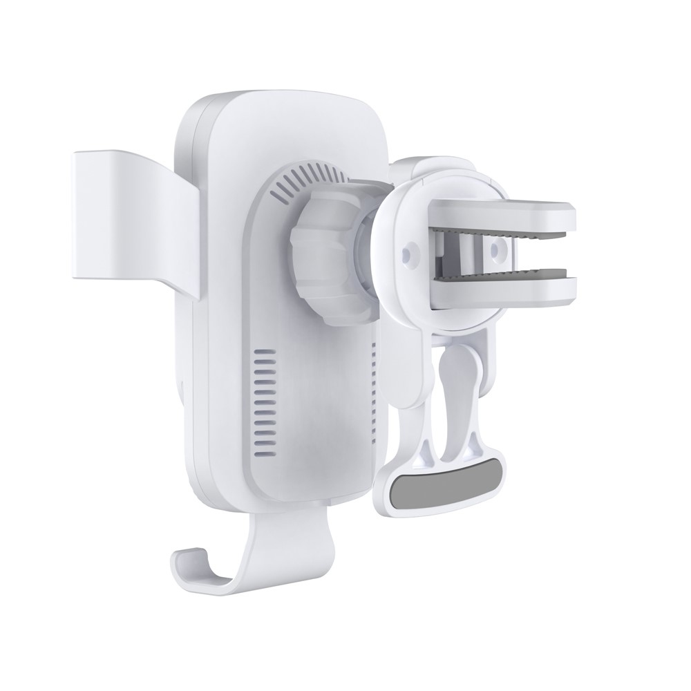 CF96 bezdrôtová nabíjačka do auta s držiakom do ventilácie 15 W - biela