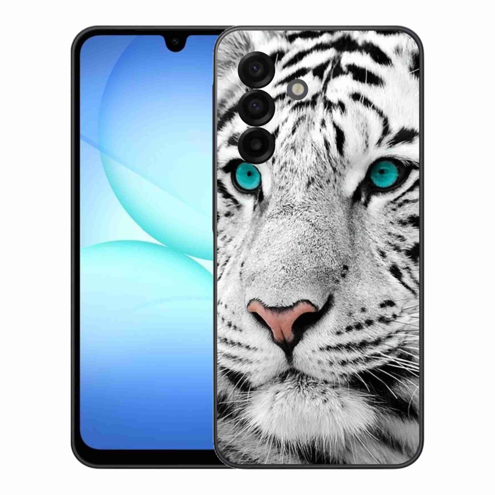Gélový kryt mmCase na Samsung Galaxy A17 4G/5G - biely tiger