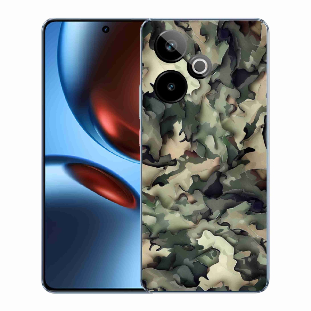 Gélový kryt mmCase na Realme GT 7 5G/GT 7T 5G - maskáčový vzor 9