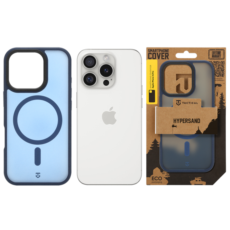 Tactical MagForce Hypersand puzdro pre Apple iPhone 16 Pro Deep Blue