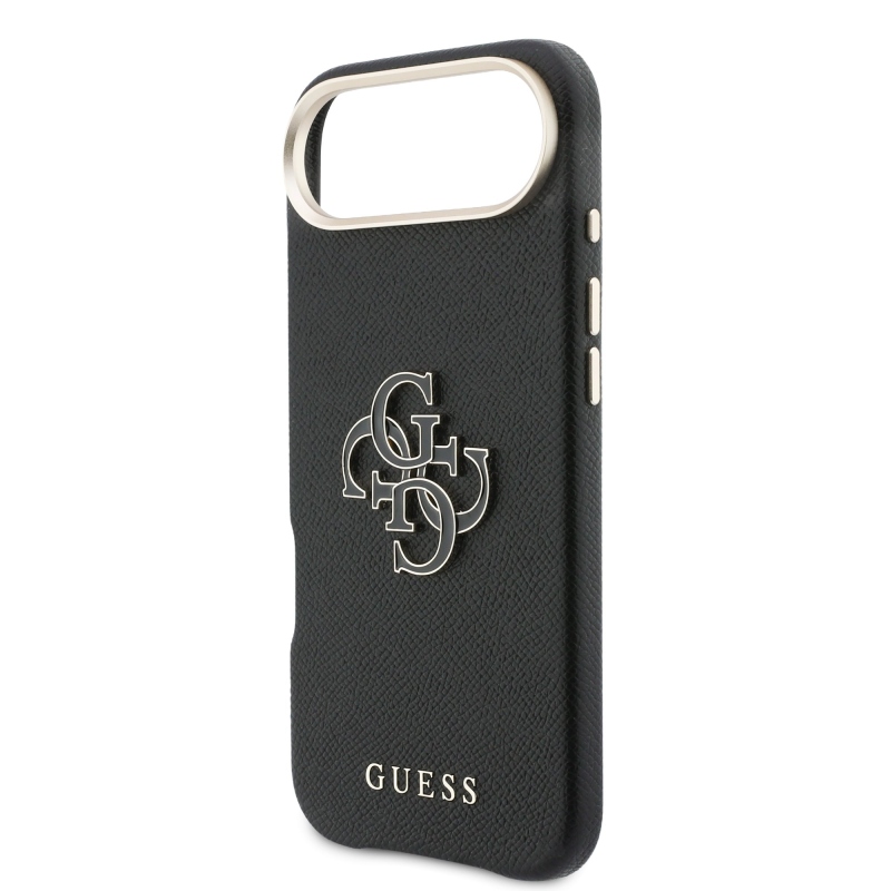 Zadný kryt s logom Guess PU Resin pre iPhone Air Black