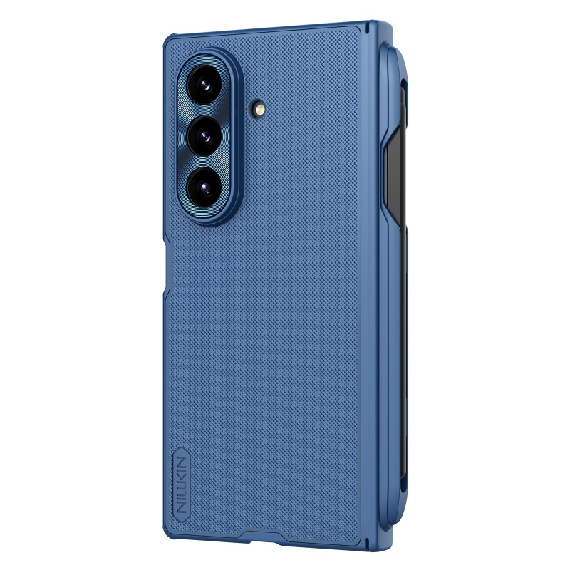 Nillkin Super Frosted FOLD Zadný kryt s magnetickým otvorom na pero pre Samsung Galaxy Z Fold 7 Blue