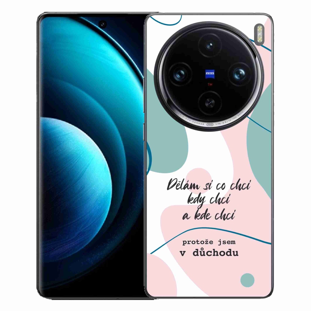 Gélový kryt mmCase na Vivo X100 Pro 5G - vtipný text 10 biele pozadie