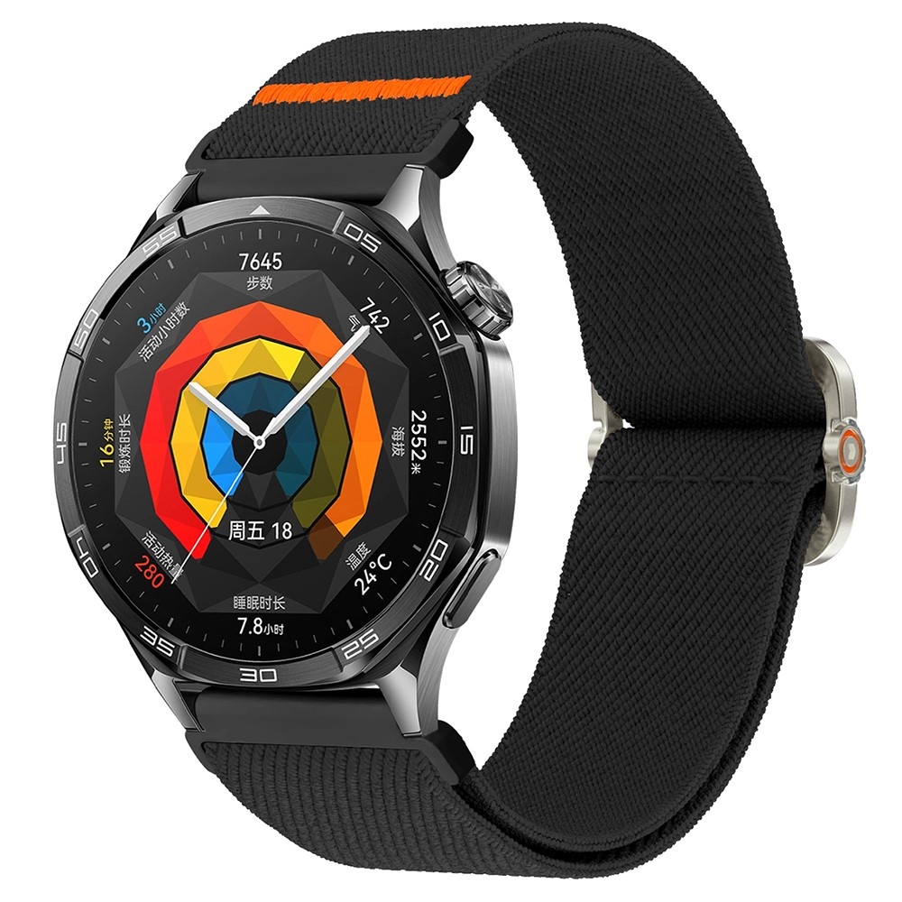 Wriston nylonový elastický remienok 20mm na Samsung Galaxy Watch7 44mm/40mm - čierny