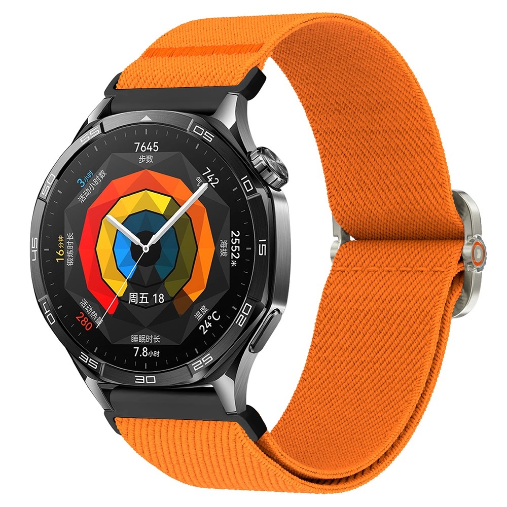 Wriston nylonový elastický remienok 20mm na Samsung Galaxy Watch7 44mm/40mm - oranžový