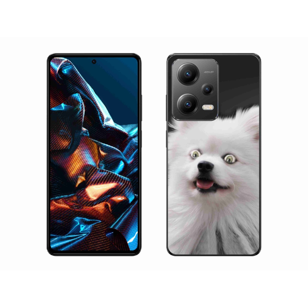Gélový kryt mmCase na mobil Xiaomi Redmi Note 12 Pro 5G - biely špic