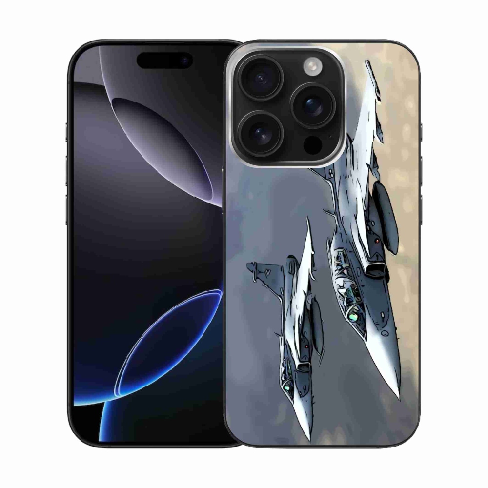 Gélový kryt mmCase na iPhone 16 Pro - stíhačky