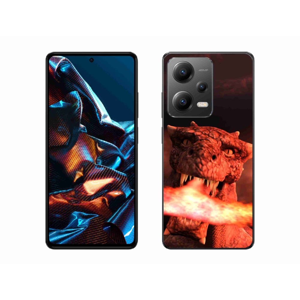 Gélový kryt mmCase na mobil Xiaomi Redmi Note 12 Pro 5G - drak