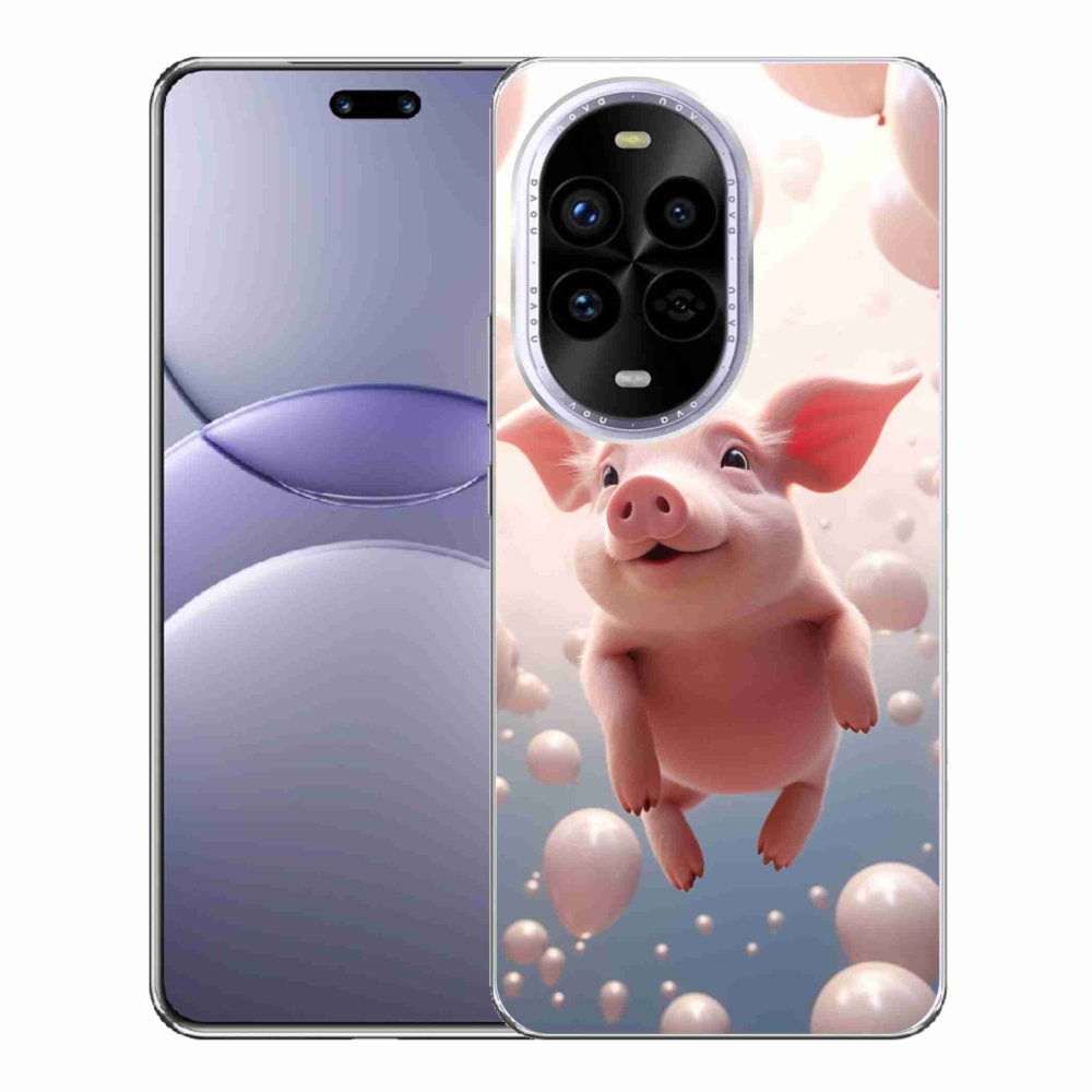 Gélový kryt mmCase na Huawei Nova 13 Pro 5G - prasiatko s balónikmi