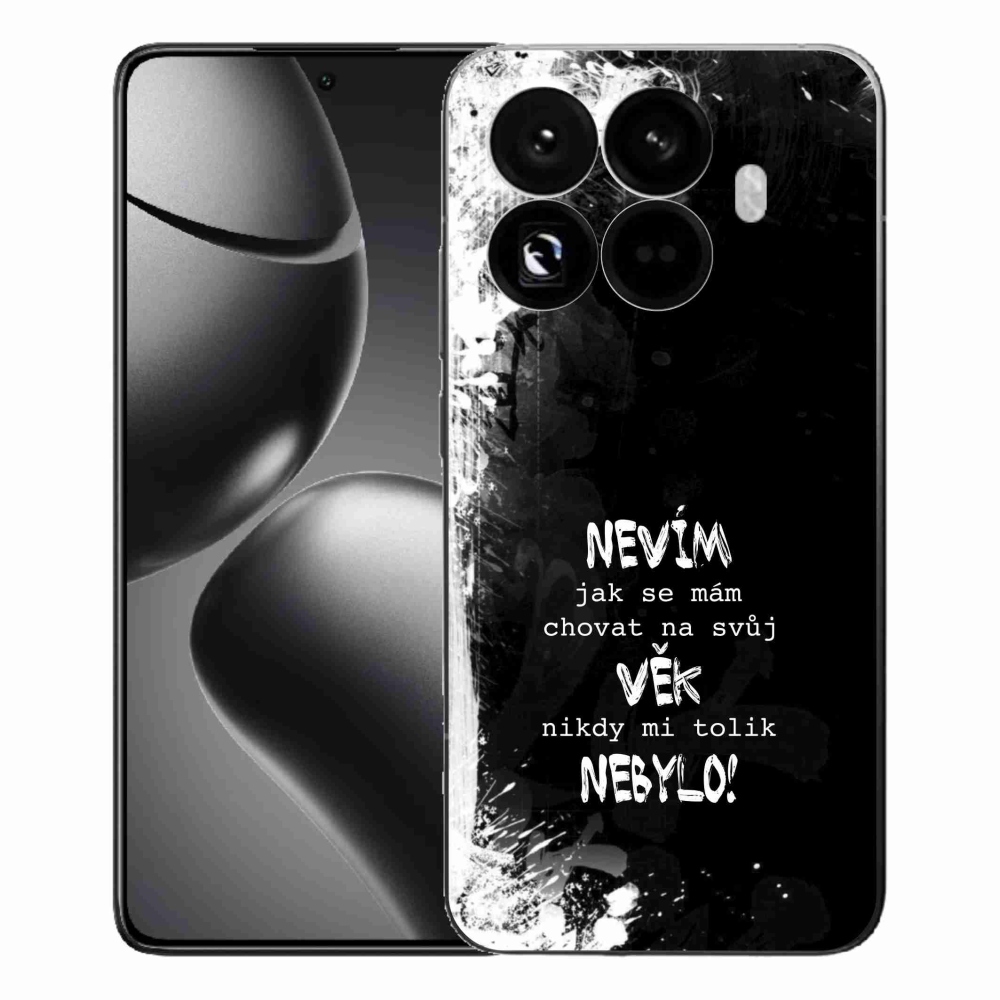 Gélový kryt mmCase na Xiaomi 15T Pro - vtipný text 14 čierne pozadie