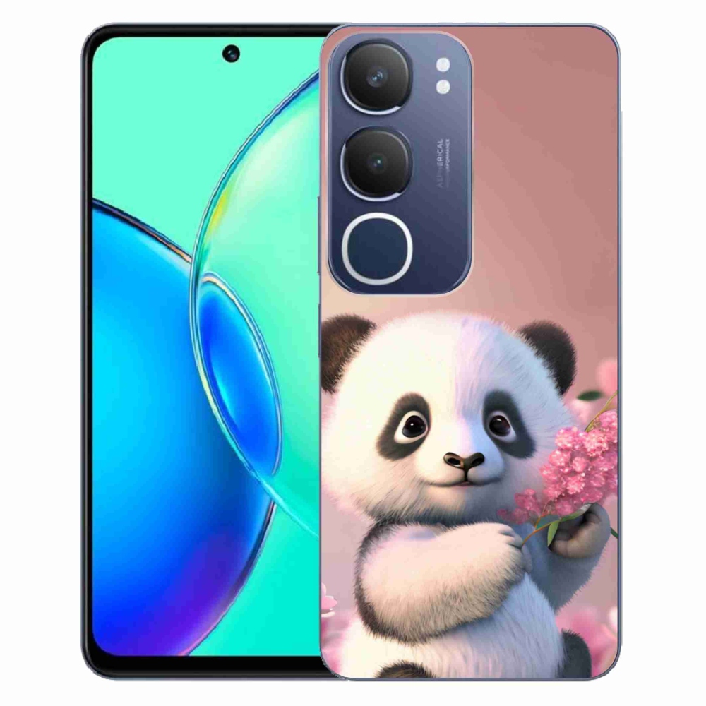 Gélový kryt mmCase na Vivo Y19s - roztomilá panda