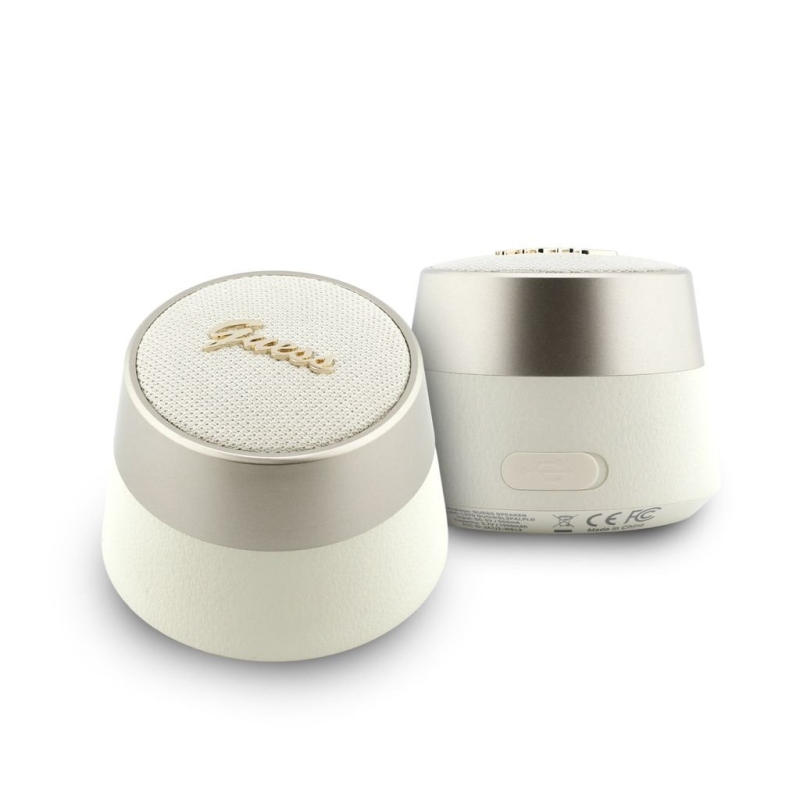 Bluetooth reproduktor Guess Script Metal Logo 5 W, zlatý