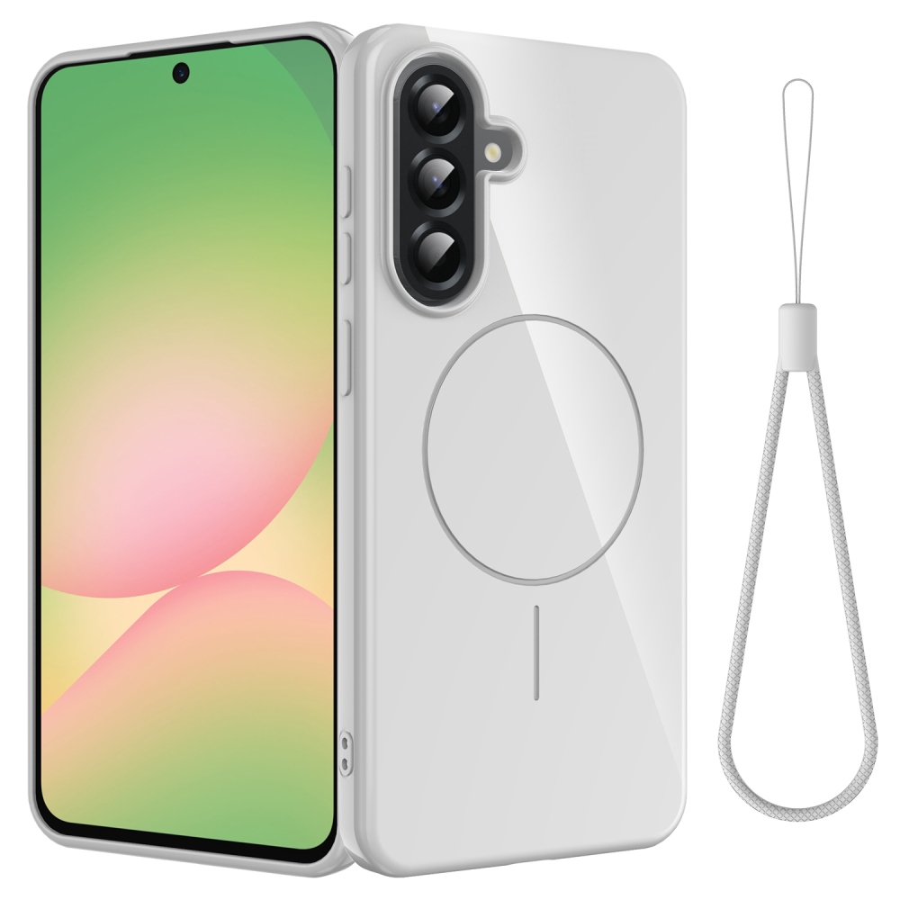 Carry gélový obal s MagSafe na Samsung Galaxy A17 5G - biely
