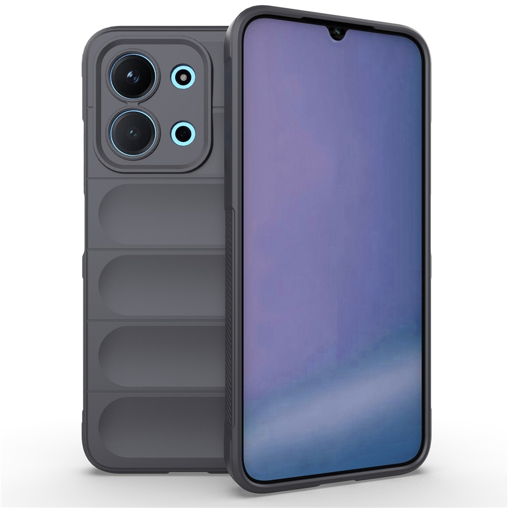Rugg odolný gélový obal na Xiaomi Redmi 15C 4G (171mm)/Poco C85 4G (171mm) - tmavosivý