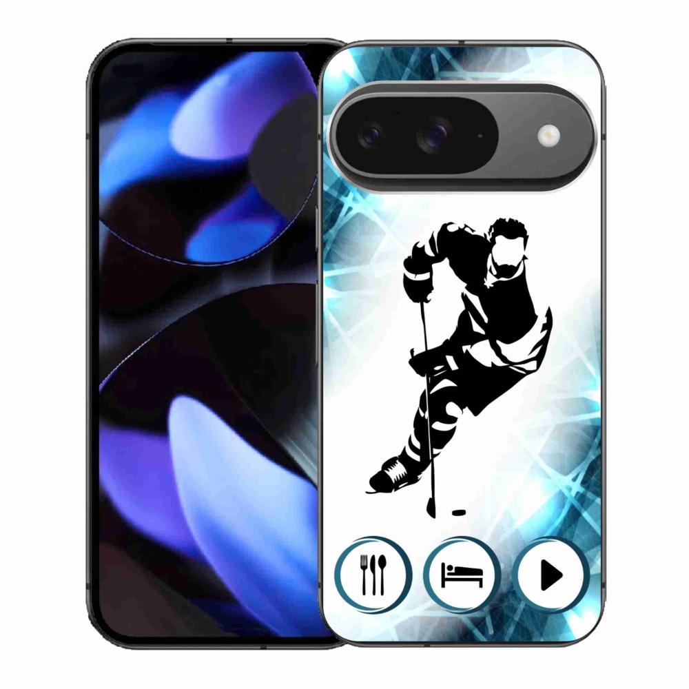 Gélový kryt mmCase na Google Pixel 9/9 Pro - hokej 1