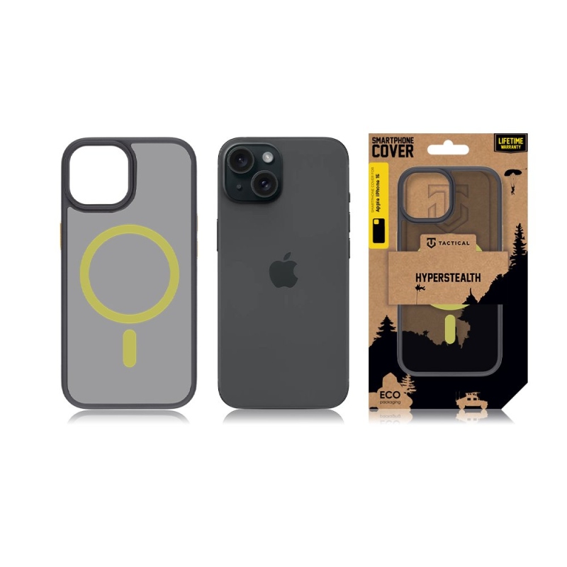 Tactical MagForce Hyperstealth 2.0 Kryt pre iPhone 15 Black/Yellow