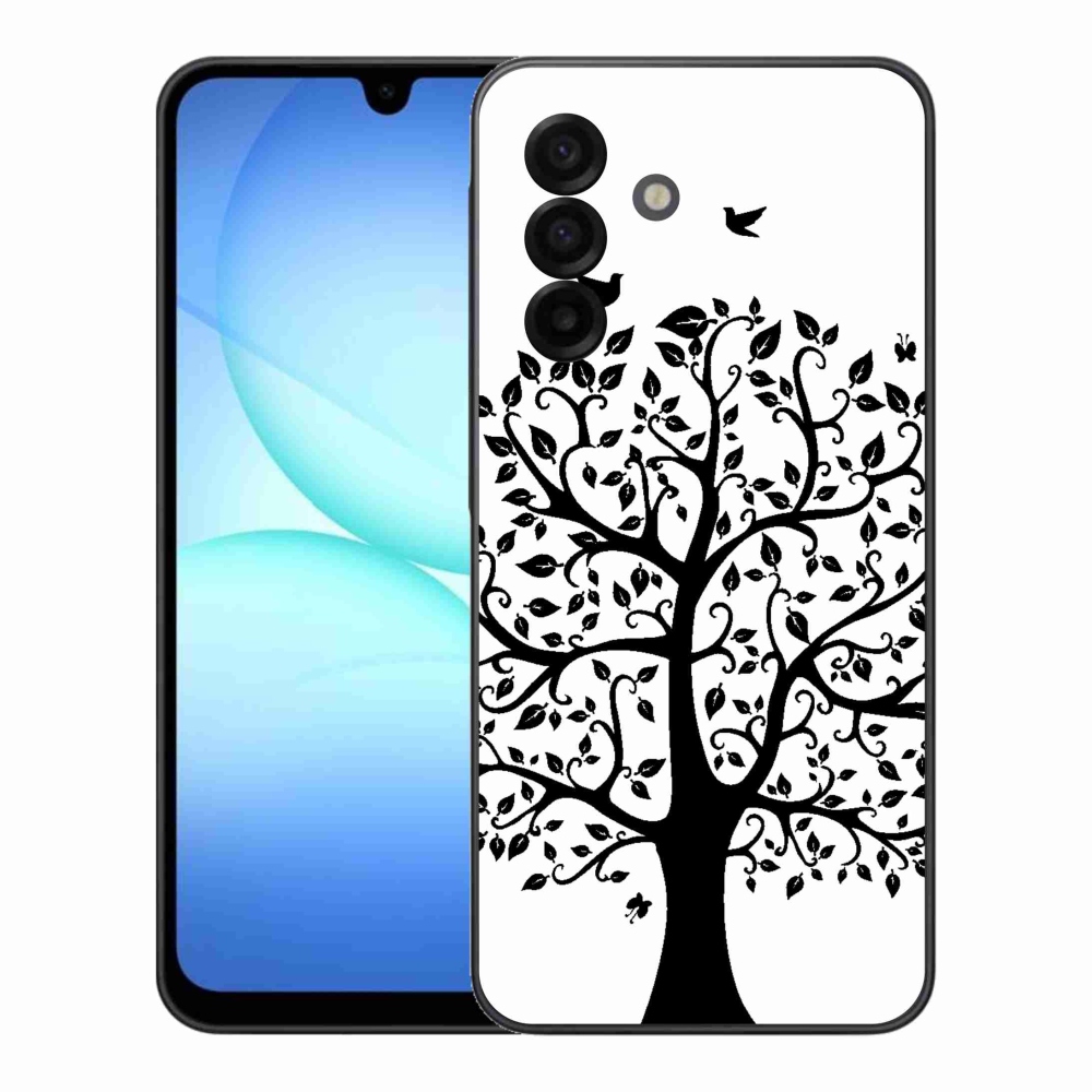 Gélový kryt mmCase na Samsung Galaxy A17 5G - čiernobiely strom