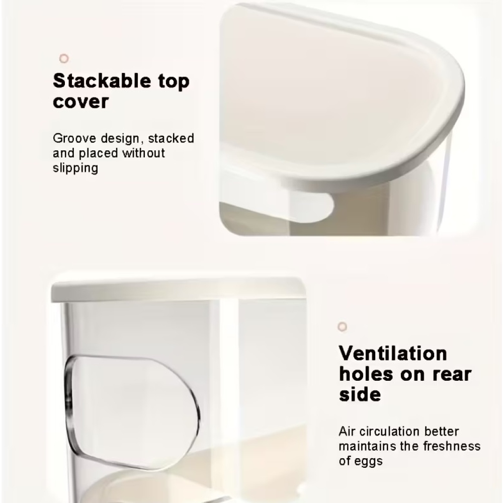 Dvojposchodový organizér na vajíčka do chladničky