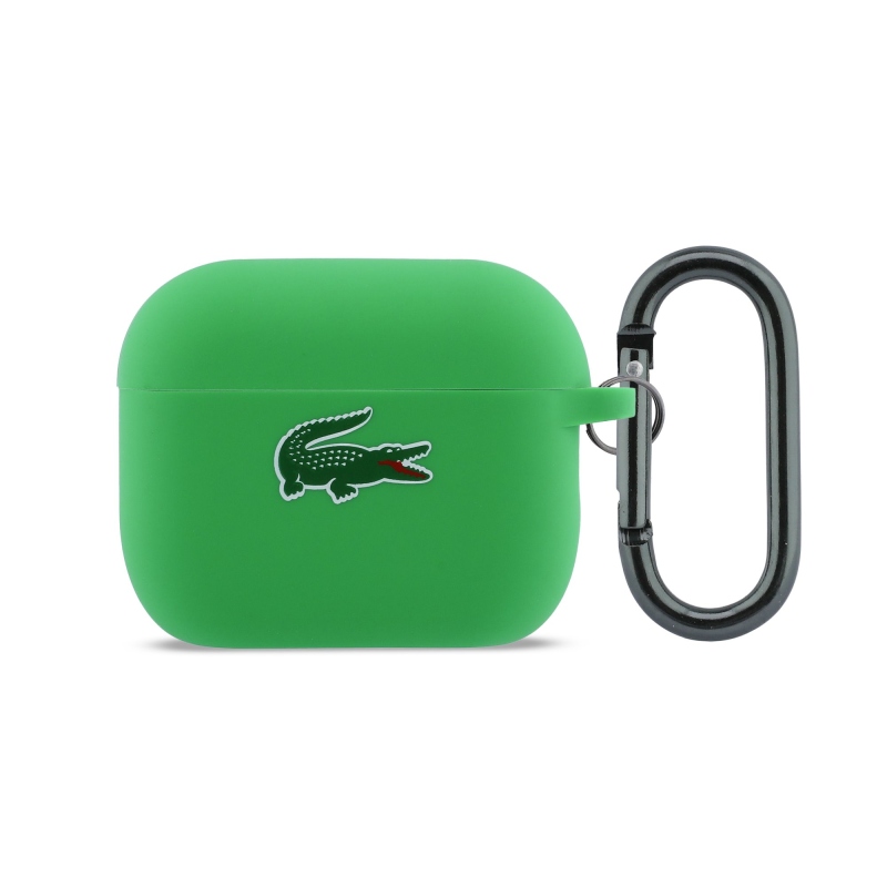 Lacoste Liquid Silicone Croc Logo Case pre AirPods Pro 3 Green