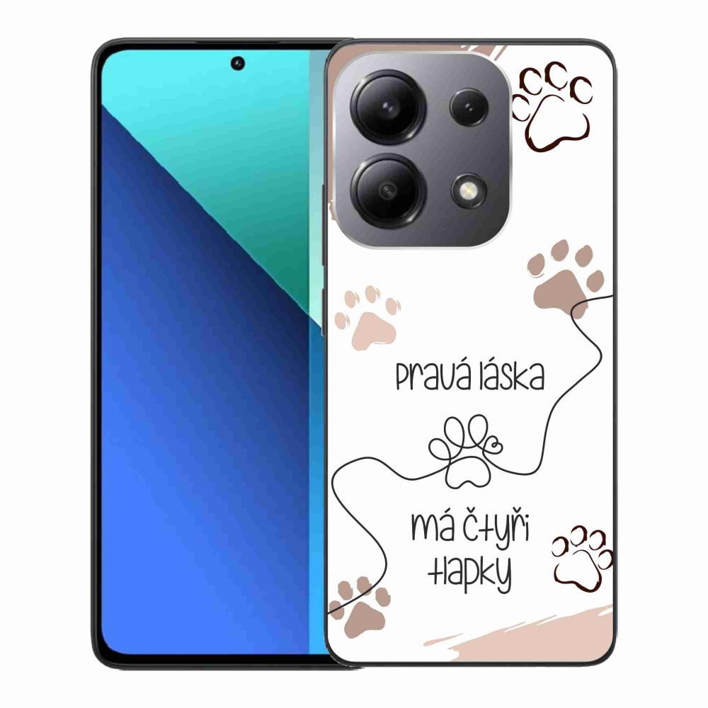 Gélový kryt mmCase na Xiaomi Redmi Note 13 - psí motív 1 biele pozadie