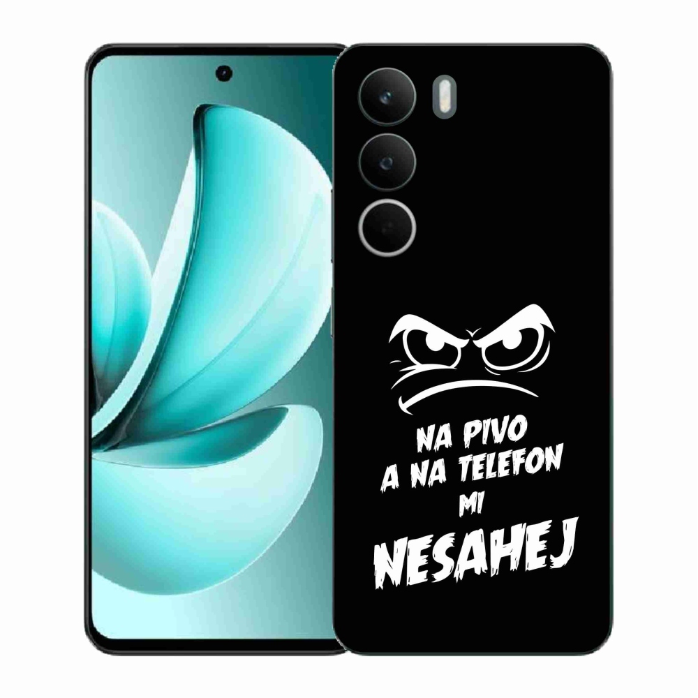 Gélový kryt mmCase na Realme C71 - pivný motív 2 čierne pozadie