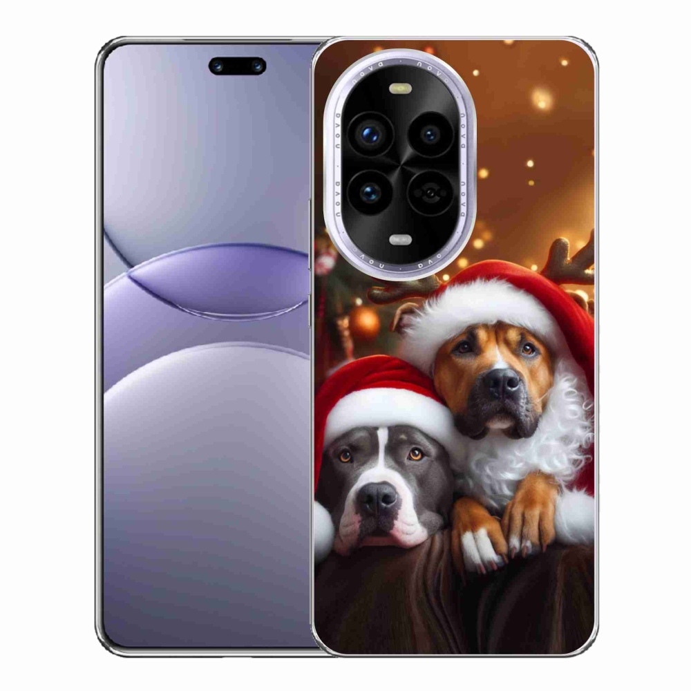 Gélový kryt mmCase na Huawei Nova 13 Pro 5G - vianočné psy