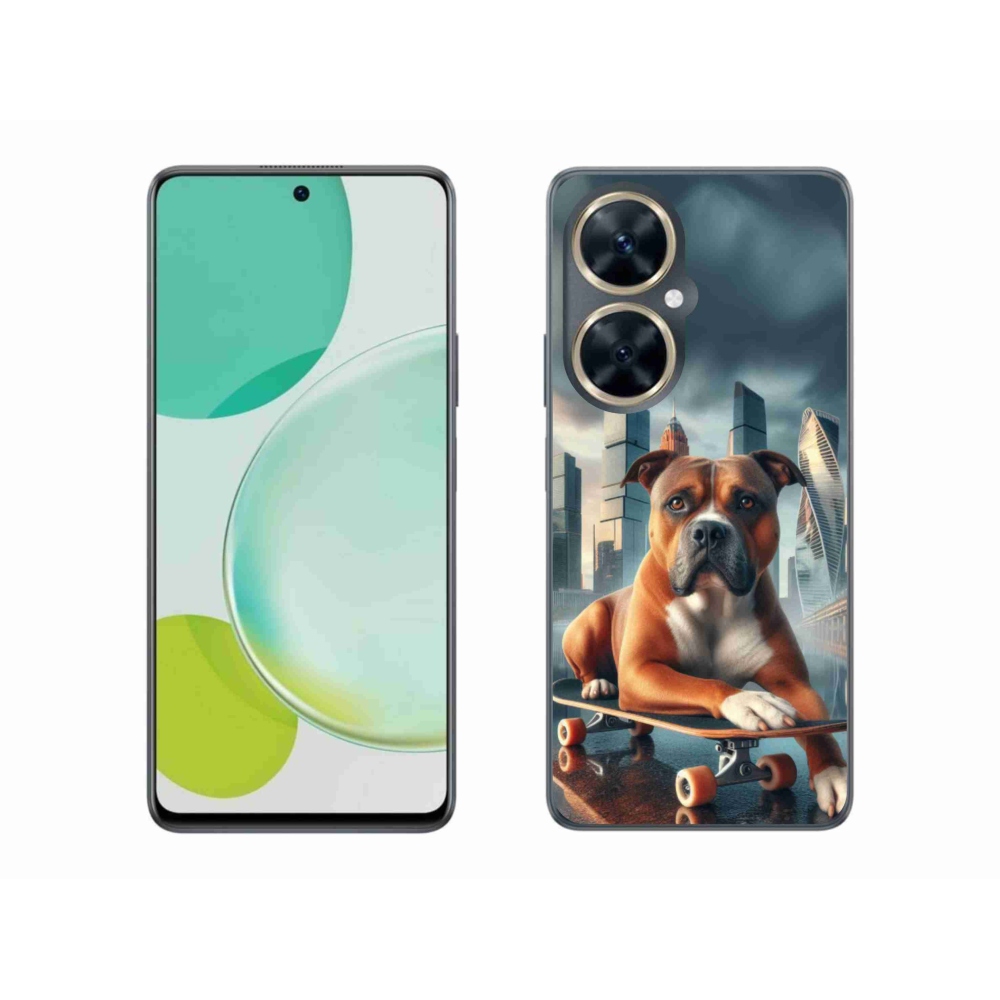 Gélový kryt mmCase na Huawei Nova 11i - pes na skateboarde