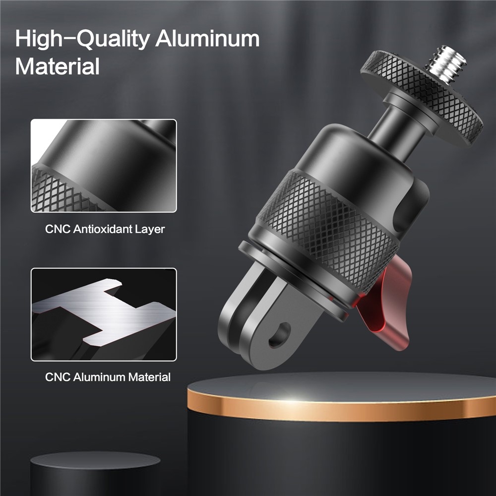 Otočný adaptér 360° pre akčné kamery GoPro a Insta360