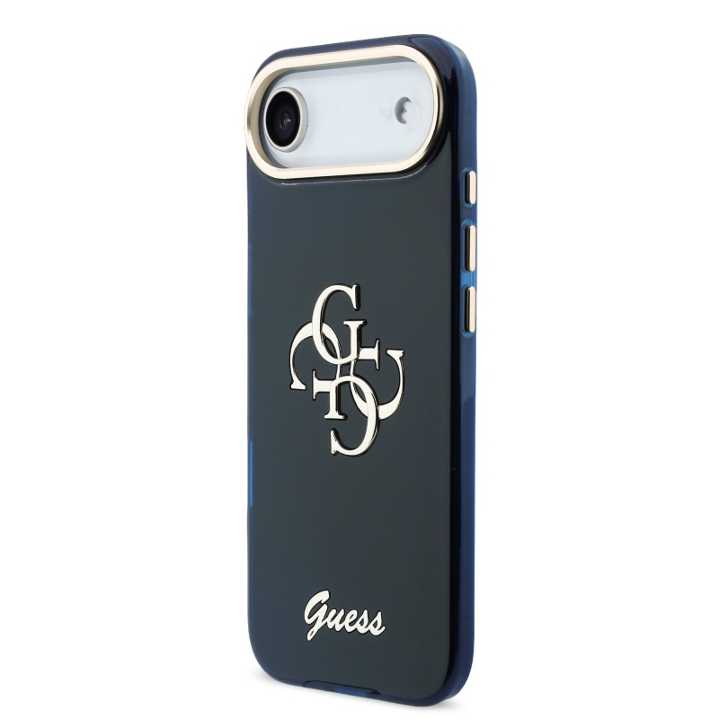 Guess IML 4G Script Metal Logo Zadný kryt pre iPhone Air Blue