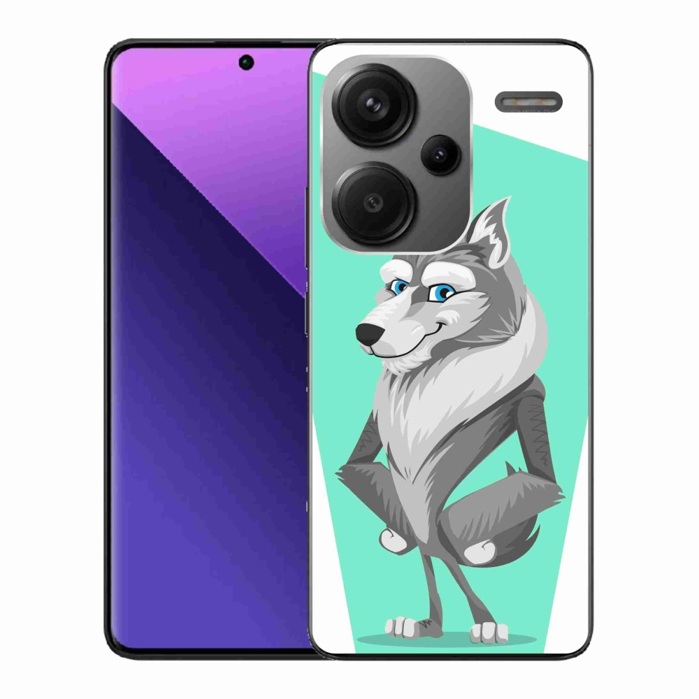 Gélový kryt mmCase na Xiaomi Redmi Note 13 Pro+ 5G - kreslený vlk