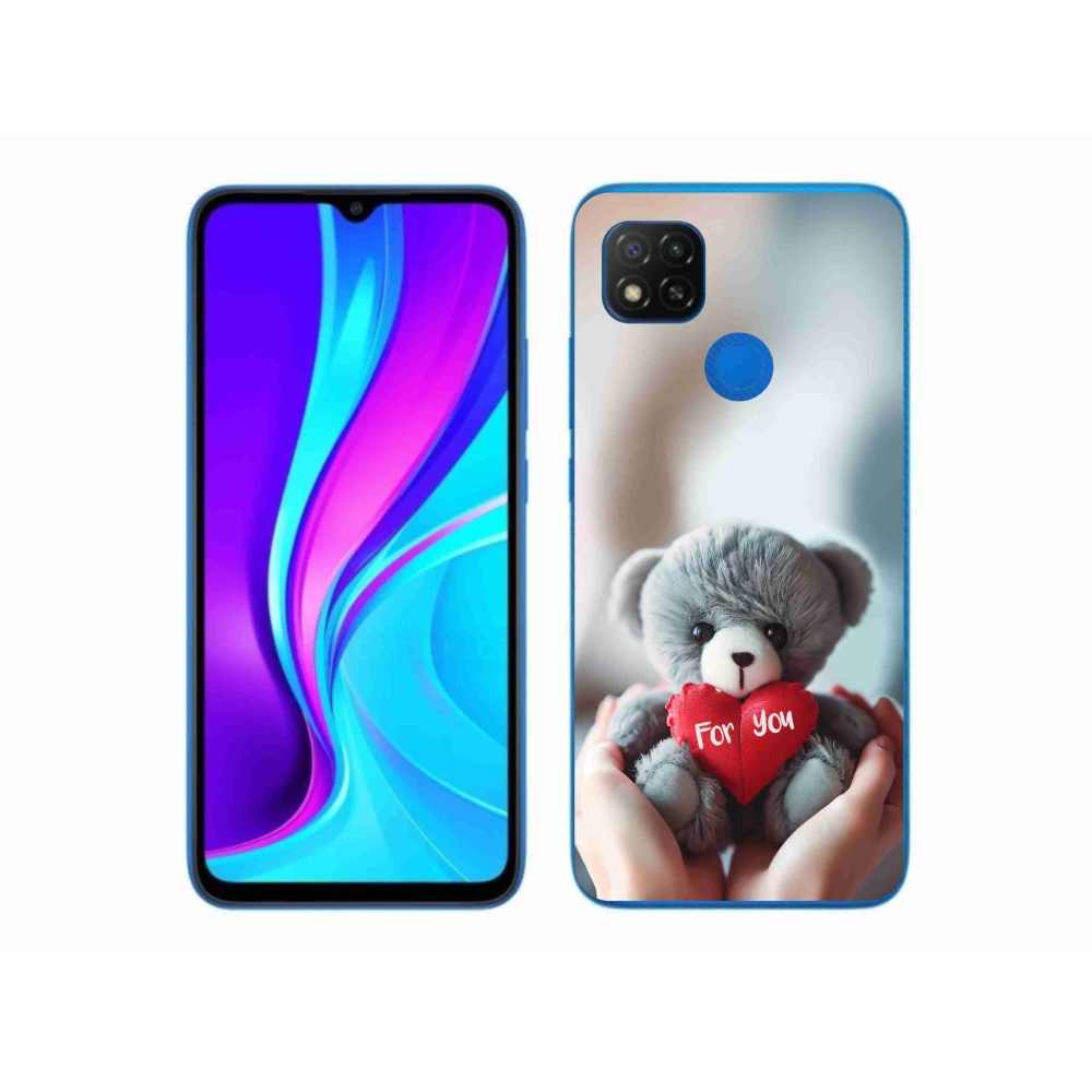 Gélový kryt mmCase na Xiaomi Redmi 9C - medvedík pre zamilovaných