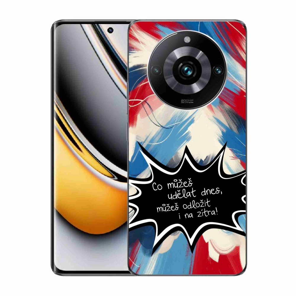 Gélový kryt mmCase na Realme 11 Pro/11 Pro+ - vtipný text 9 čierne pozadie