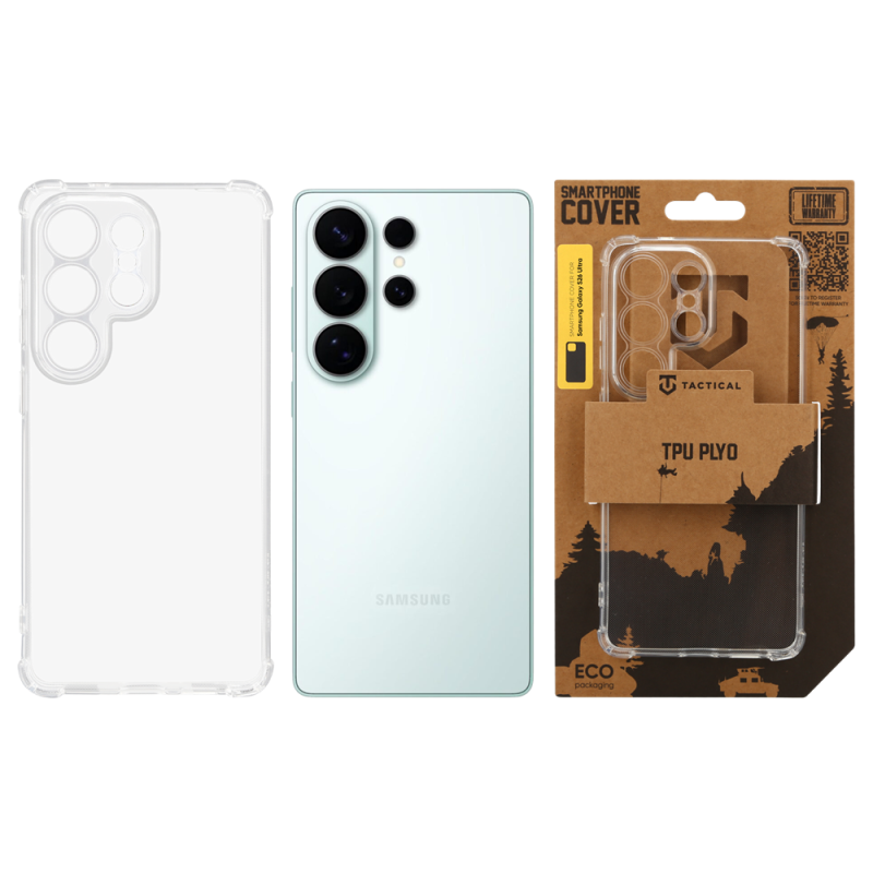 Tactical TPU Plyo Kryt pre Samsung Galaxy S26 Ultra Transparent