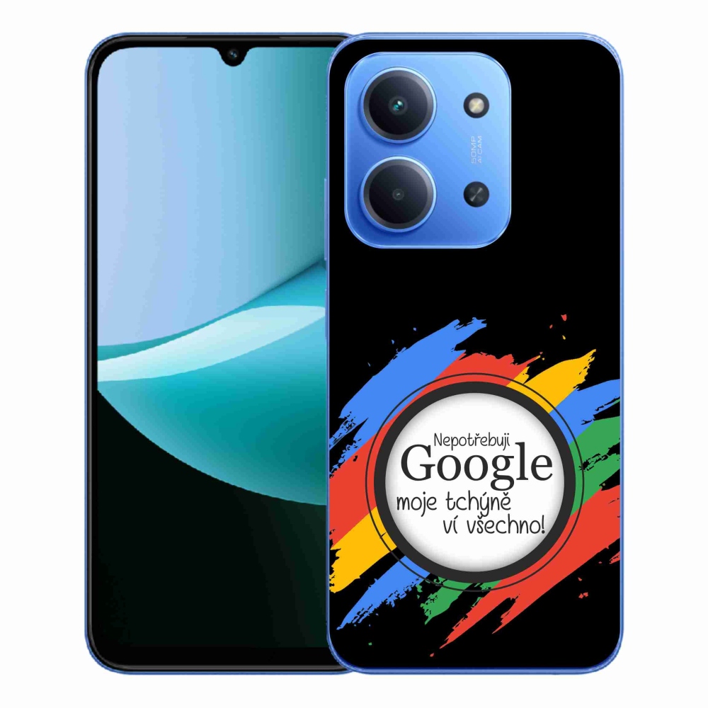 Gélový kryt mmCase na Xiaomi Redmi 15C 4G/5G (173mm) - svokra vie všetko čierne pozadie