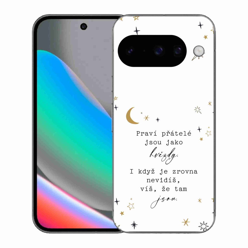 Gélový kryt mmCase na Google Pixel 10 - citát 6 biele pozadie