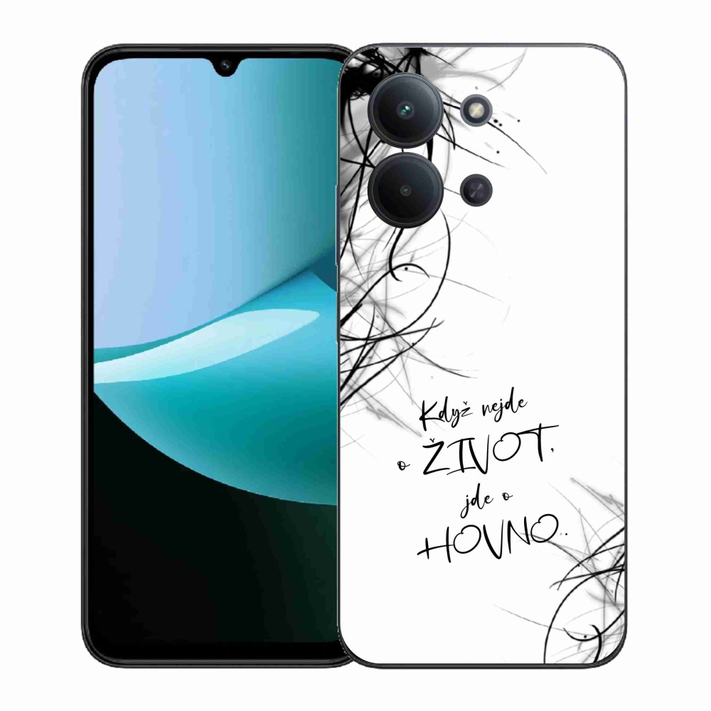 Gélový kryt mmCase na Xiaomi Redmi 15C 4G (171mm)/Poco C85 4G (171mm) - vtipný text 16 biele pozadie