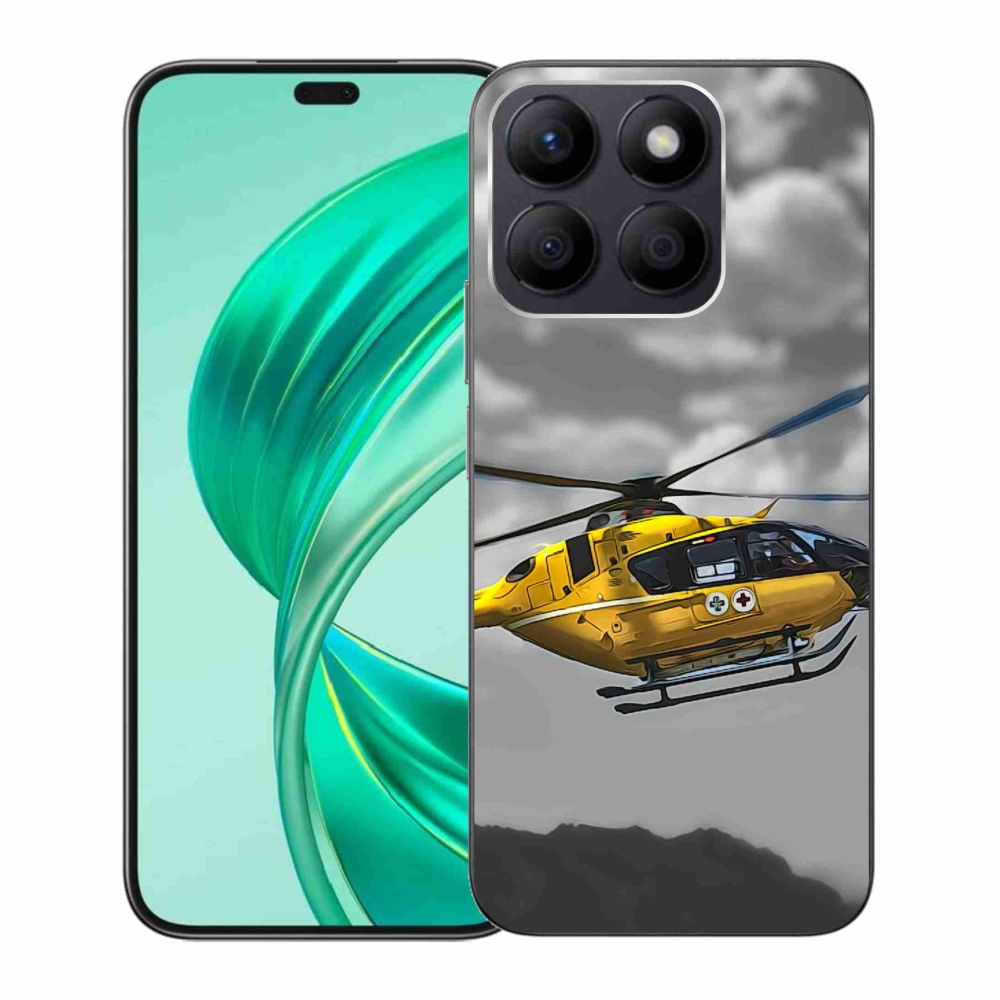 Gélový kryt mmCase na Honor X8b - žltá helikoptéra