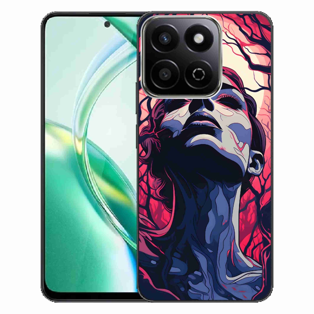 Gélový kryt mmCase na Honor 200 Smart 5G - abstraktná tvár