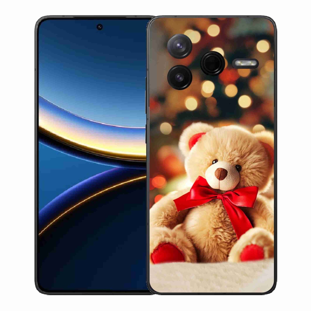 Gélový kryt mmCase na Xiaomi Poco F7 Pro - plyšový medvedík
