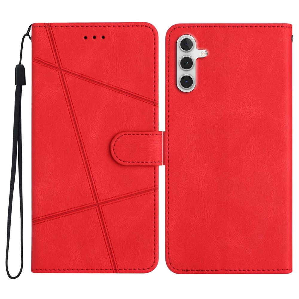 Line knižkové púzdro na Samsung Galaxy S25 FE - červené