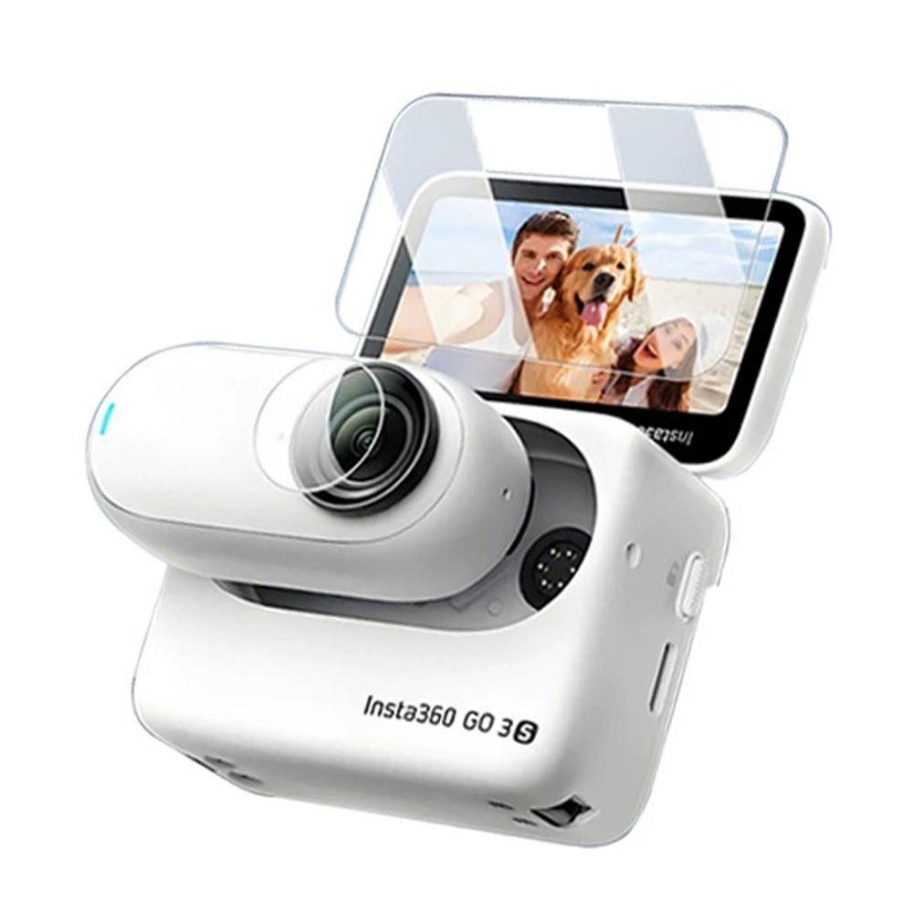 Sada 2× tvrdené sklo na displej a objektív pre Insta360 GO 3S