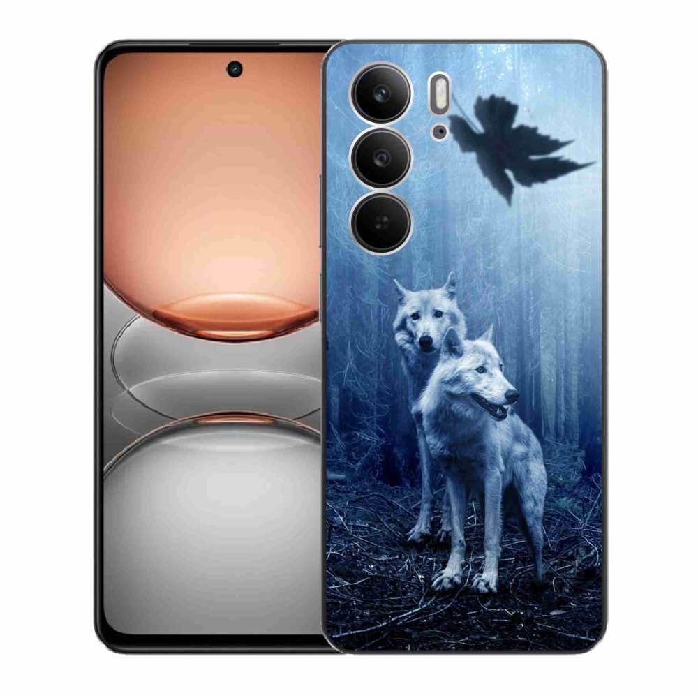 Gélový kryt mmCase na Realme C75 - vlci v lese