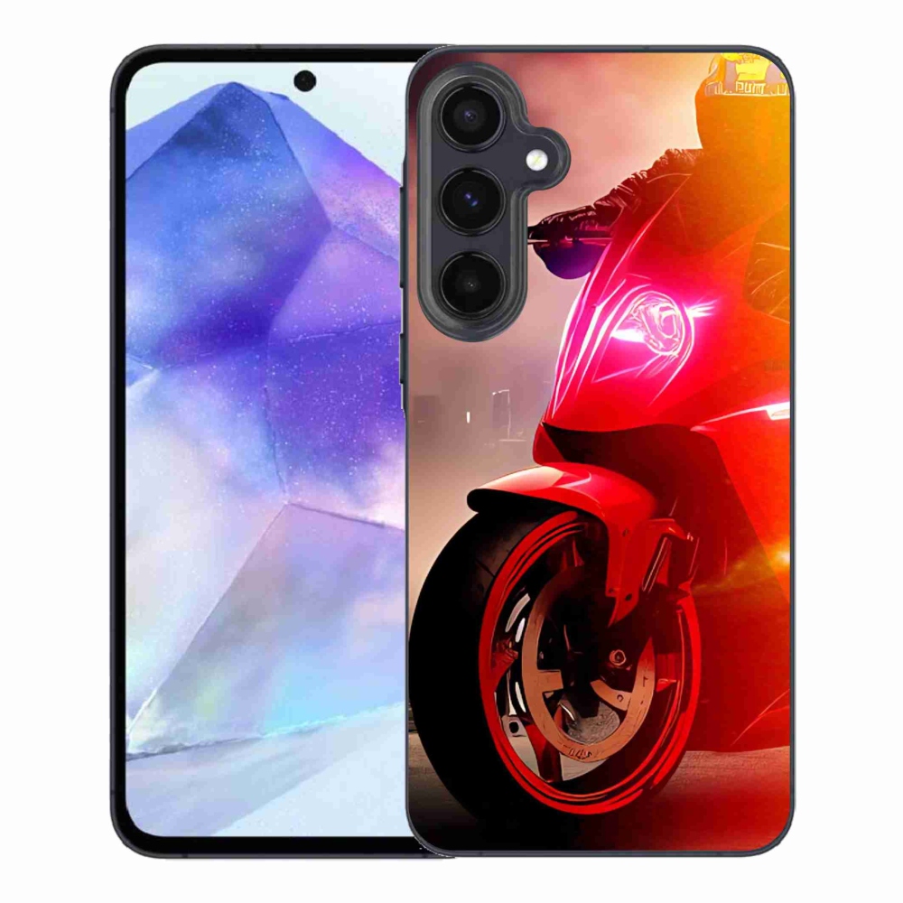 Gélový kryt mmCase na Samsung Galaxy A55 5G - motorka