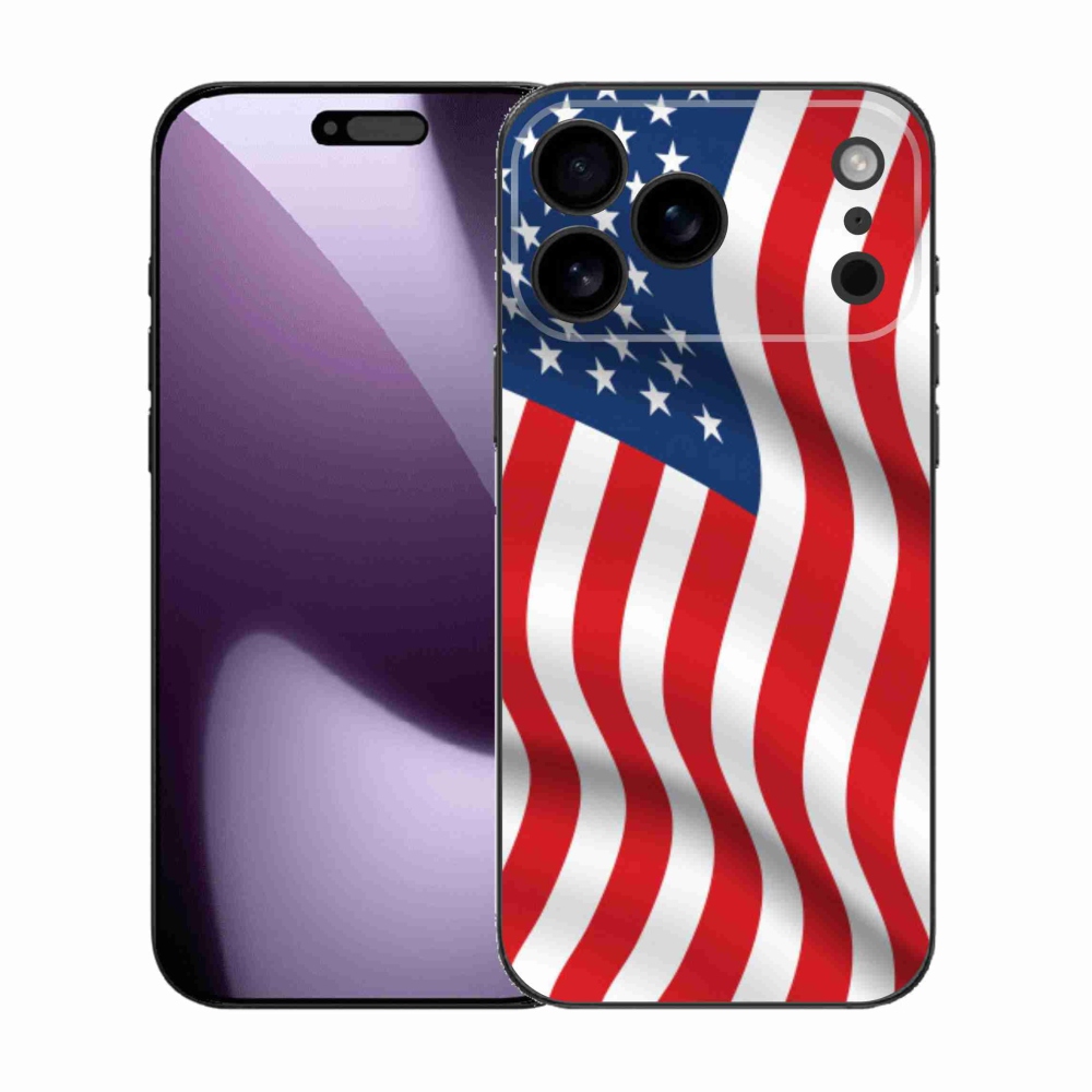 Gélový kryt mmCase na iPhone 17 Pro Max - USA vlajka