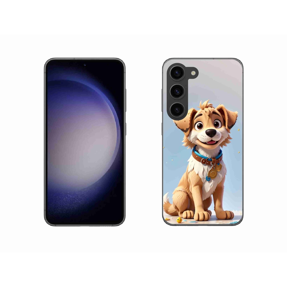 Gélový kryt mmCase na Samsung Galaxy S23 5G - kreslené šteňa