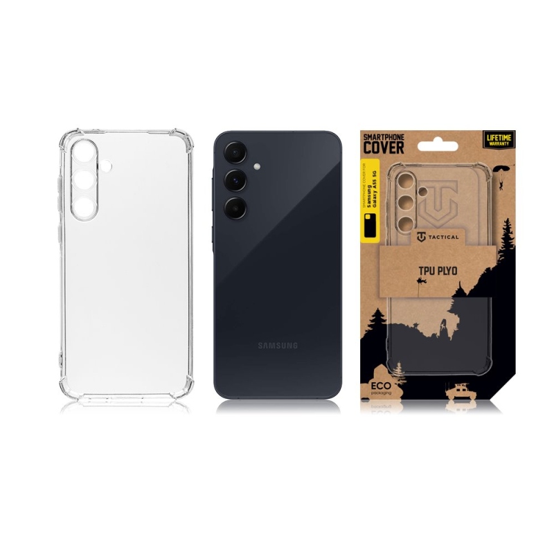 Tactical TPU Plyo Kryt pre Samsung Galaxy A55 5G Transparent